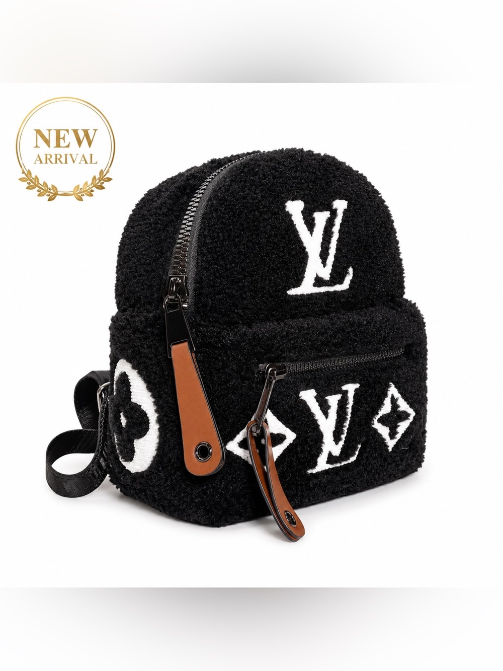 🎒Women’s Teddy Fleece Mini Backpack — Pre-Loved 🎒